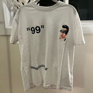 Off-White green witch impressionism t-shirt. Medium.